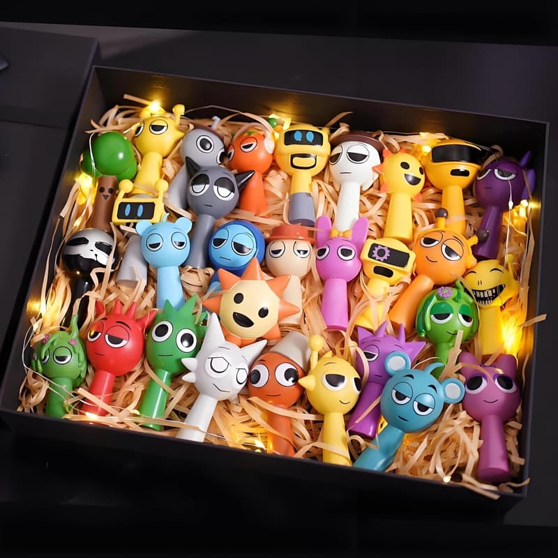 Christmas Kids' Mystery Animal Figurines Set