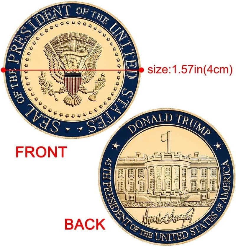 Challenge Coin with Architectural Detail