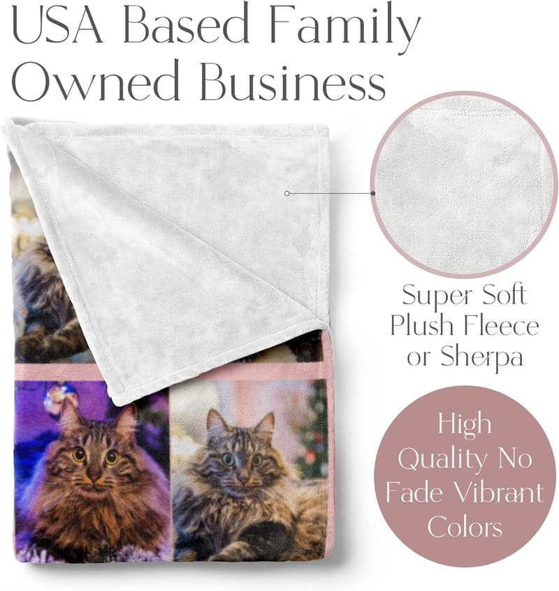 Personalized Fleece Photo Blanket (50x60)