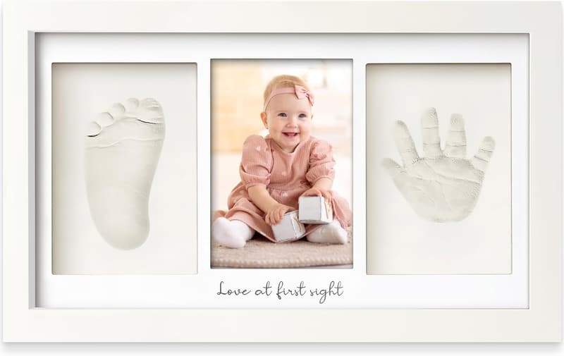 Baby Shower Handprint Frame - Personalized Keepsake