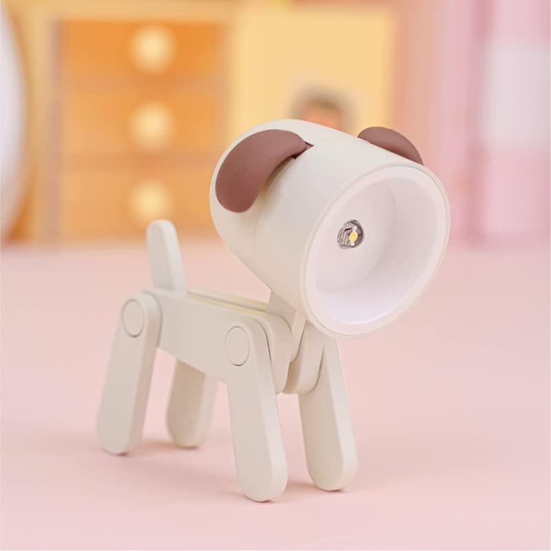 Christmas Off-White Dog Night Light for Kids