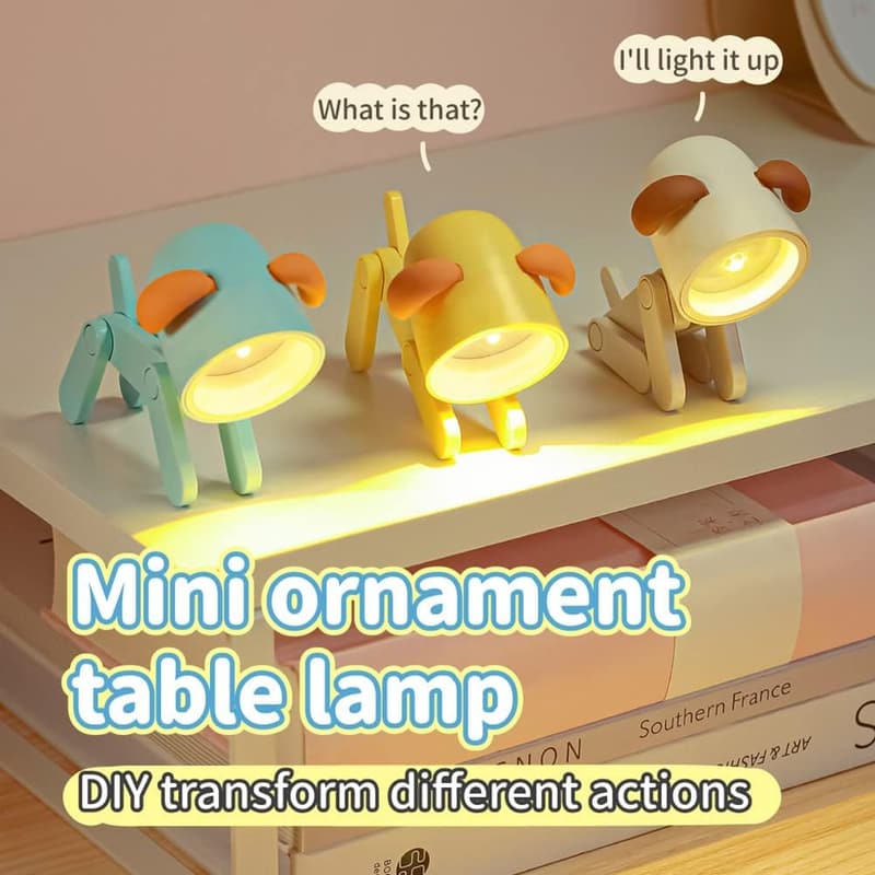 Christmas Off-White Dog Night Light for Kids