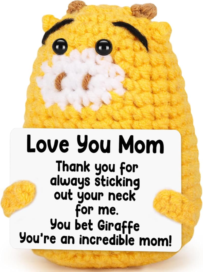 Mother's Day Handmade Crochet Giraffe Gift for Mom