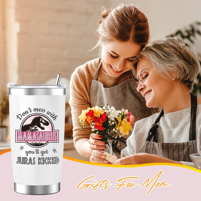 Mother's Day Tumbler Gift for Mom - 20 oz with Lid