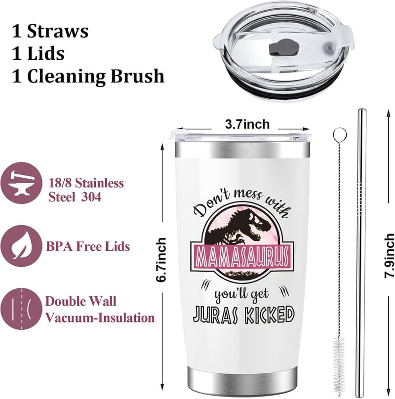 Mother's Day Tumbler Gift for Mom - 20 oz with Lid