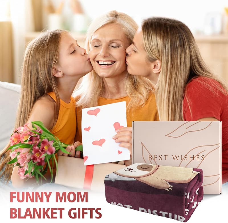 Mother's Day Sloth Blanket - Super Soft 60