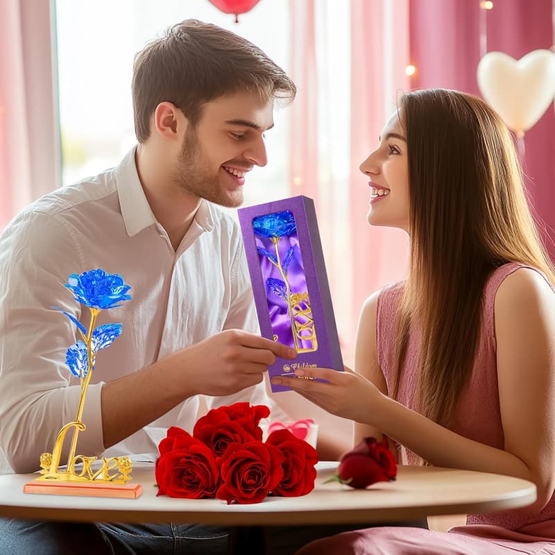Mother's Day Blue Rose Flower Gift for Mom