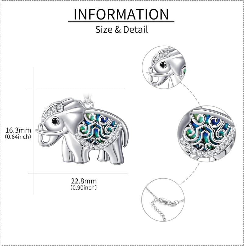 Animal Pendant Necklace, 925 Silver, Women's Gift