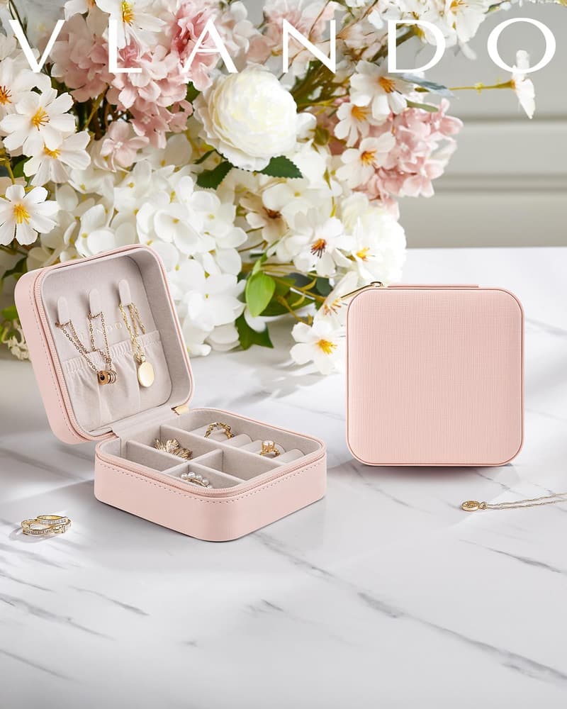 Teacher Appreciation Travel Jewelry Case - Pink