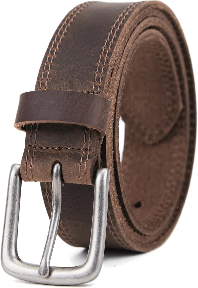 Men's Handmade Leather Belt with Gift Box