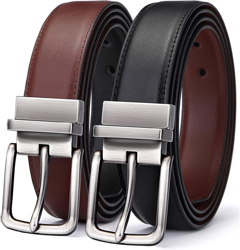 Reversible Belt for Men, Adjustable 1.25”