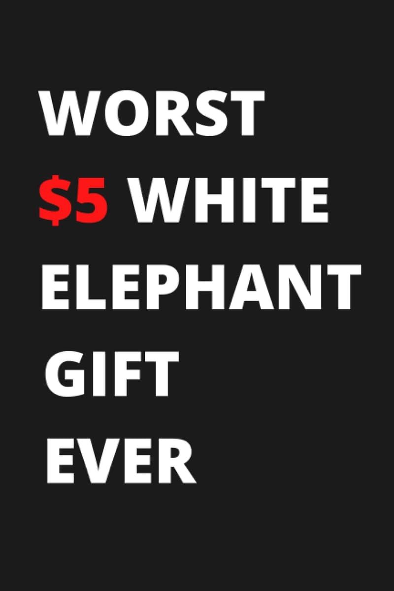 White Elephant Notebook: 6x9, 120 Pages