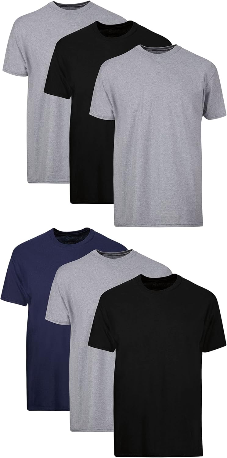 Men's Cotton Moisture-Wicking Crew Undershirt