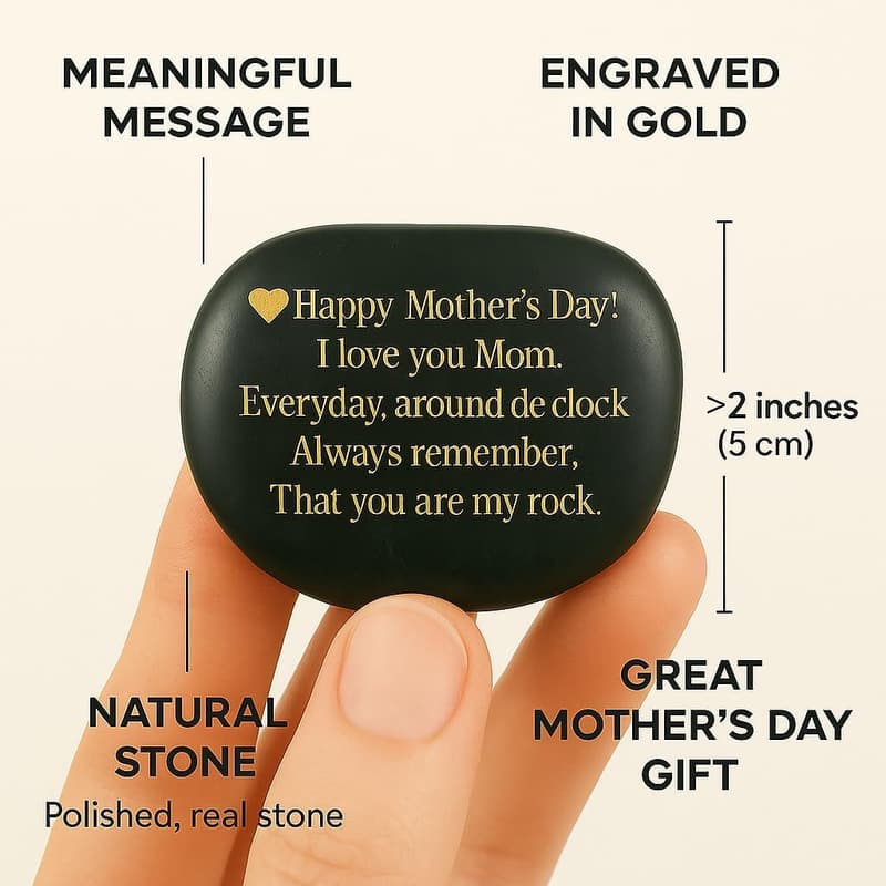Mother's Day Engraved Rock - Unique Gift