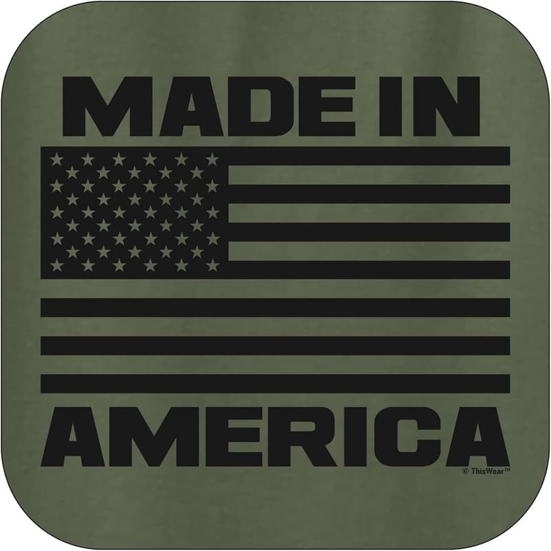 American Flag Long Sleeve Hoodie with Pocket