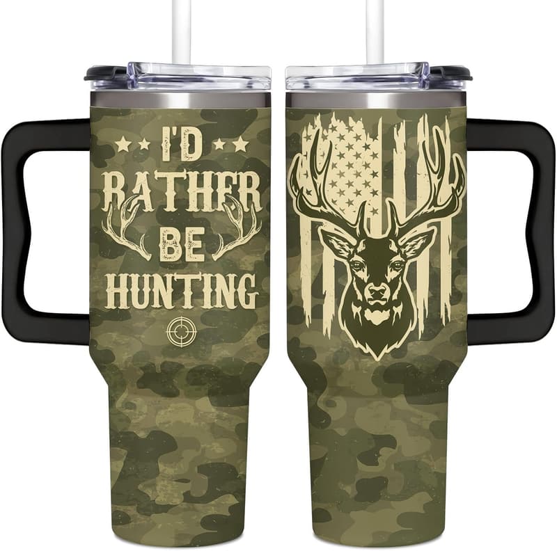 Christmas Dad Tumbler 40oz with Handle