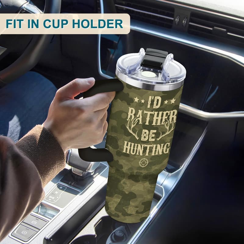 Christmas Dad Tumbler 40oz with Handle