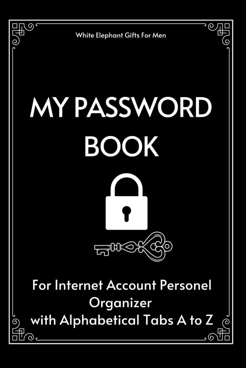 Christmas Password Book Organizer for Men