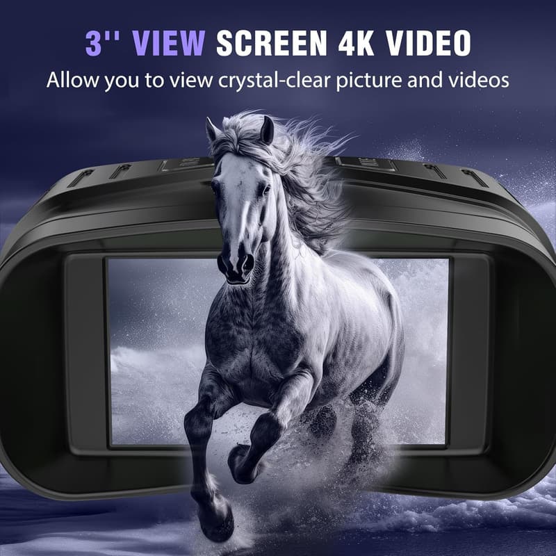 4K Night Vision Binoculars with 32GB Card