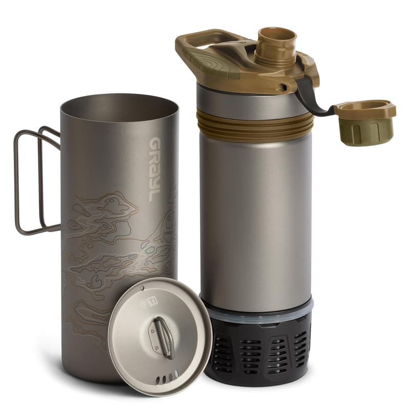 GeoPress Titanium Water Purifier Bottle 24 oz