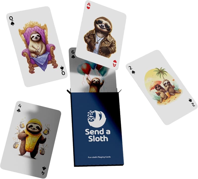 Sloth Playing Cards: Fun Set for All Ages