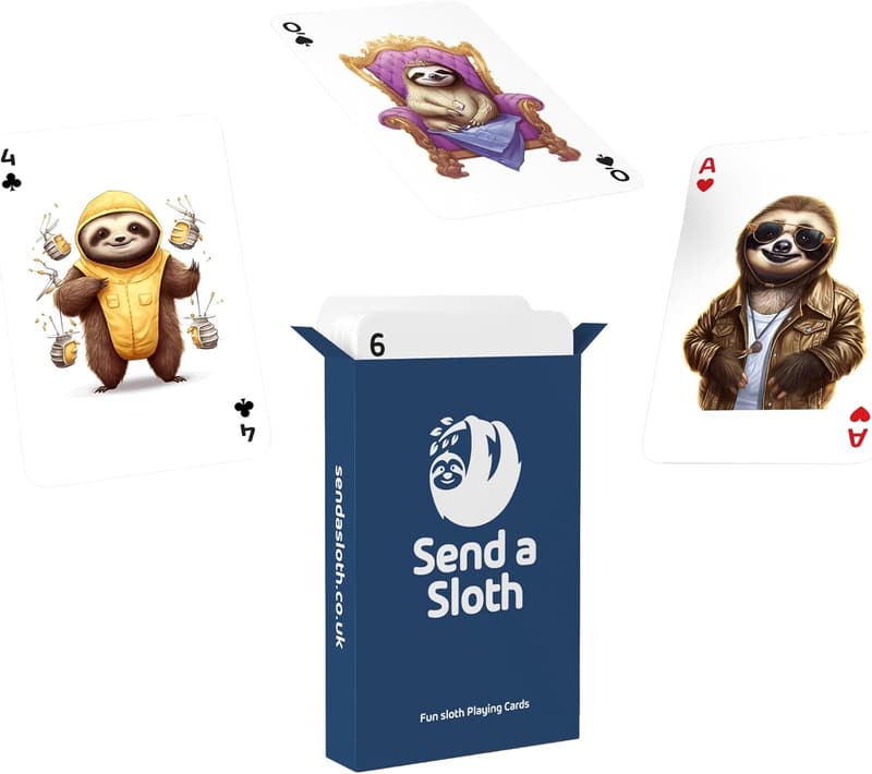 Sloth Playing Cards: Fun Set for All Ages