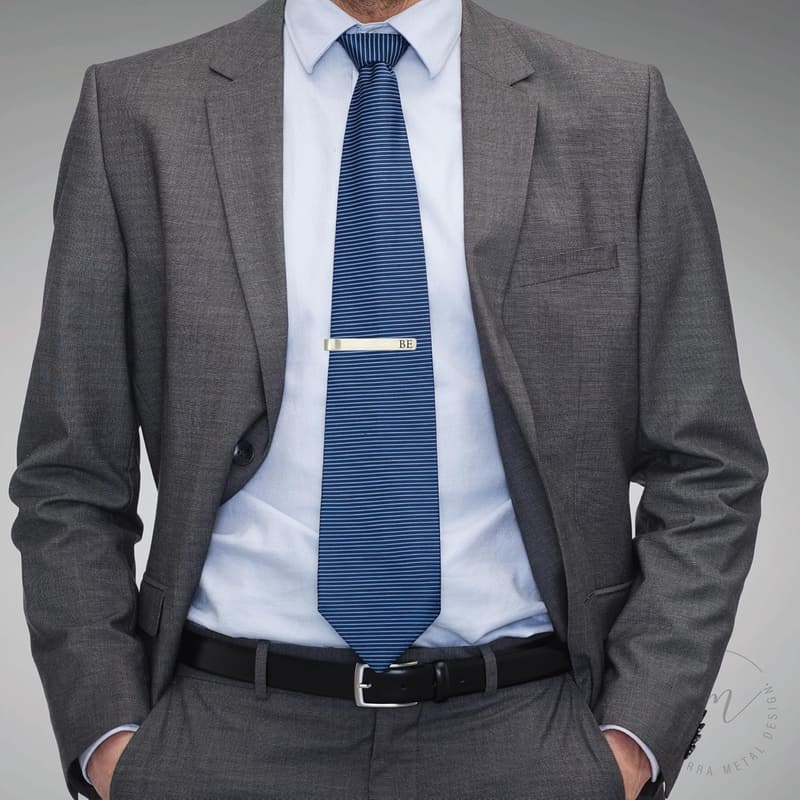 Anniversary Tie Clip for Husband - Personalized