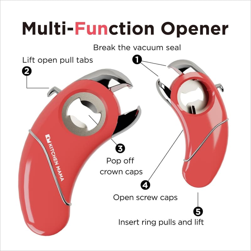 Multifunction Opener for Arthritis - Red