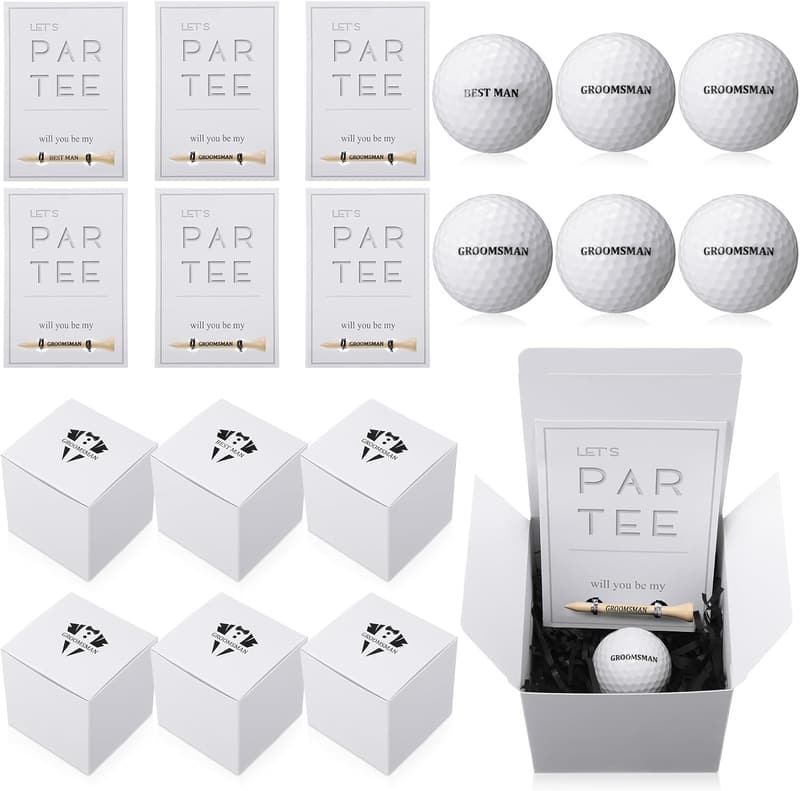 Groomsman Proposal Gift Box with Golf Accessories