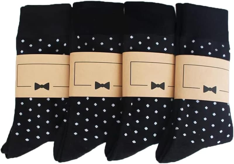 Wedding Groomsmen Cotton Dress Socks for Men