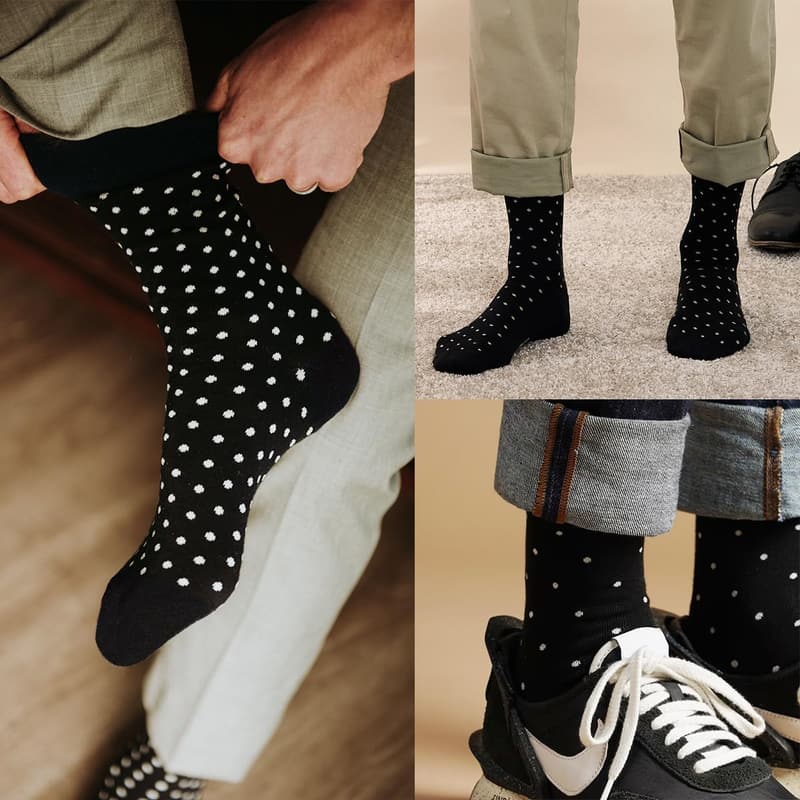 Wedding Groomsmen Cotton Dress Socks for Men