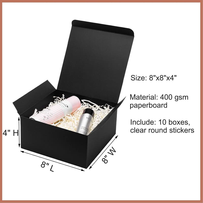 Groomsmen Proposal 8x8x4 Gift Boxes, 10 Pack