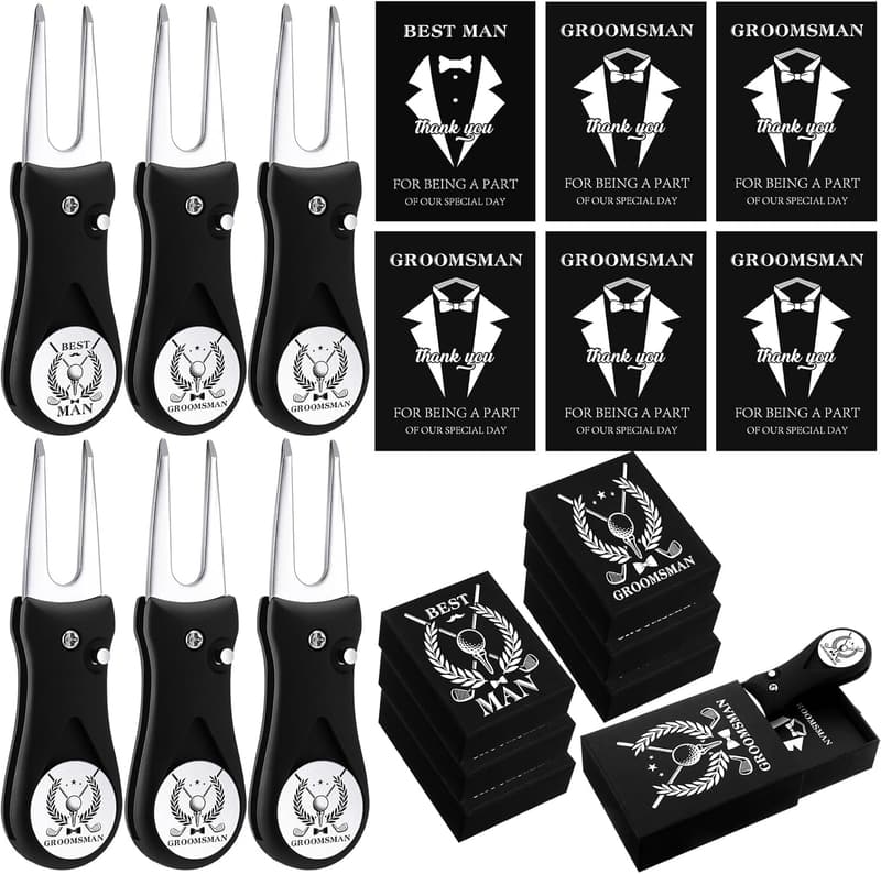 Groomsman Proposal Golf Gift Set with Card & Marker