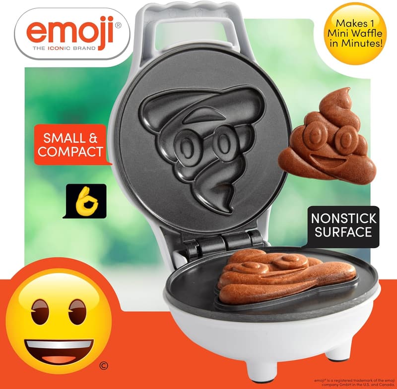 Father's Day Fun Emoji Waffle Maker, 4