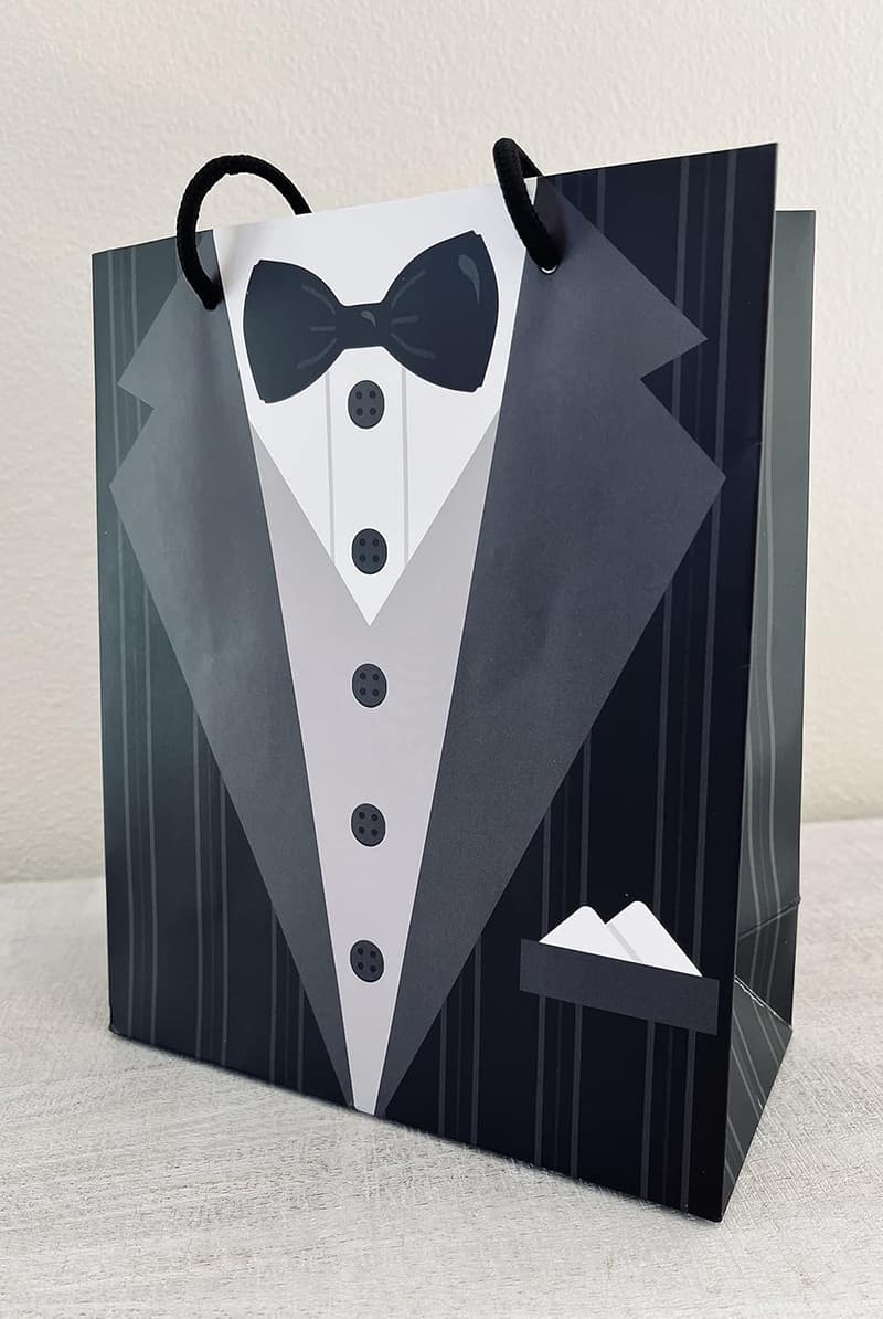 Bachelor Party Tuxedo Gift Bags, 10-Pack