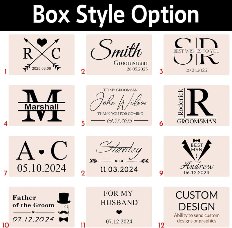 Wedding Personalized Cufflinks for Men