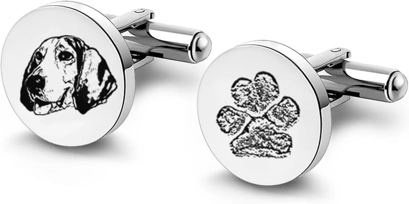 Father's Custom Pet Portrait Cufflinks