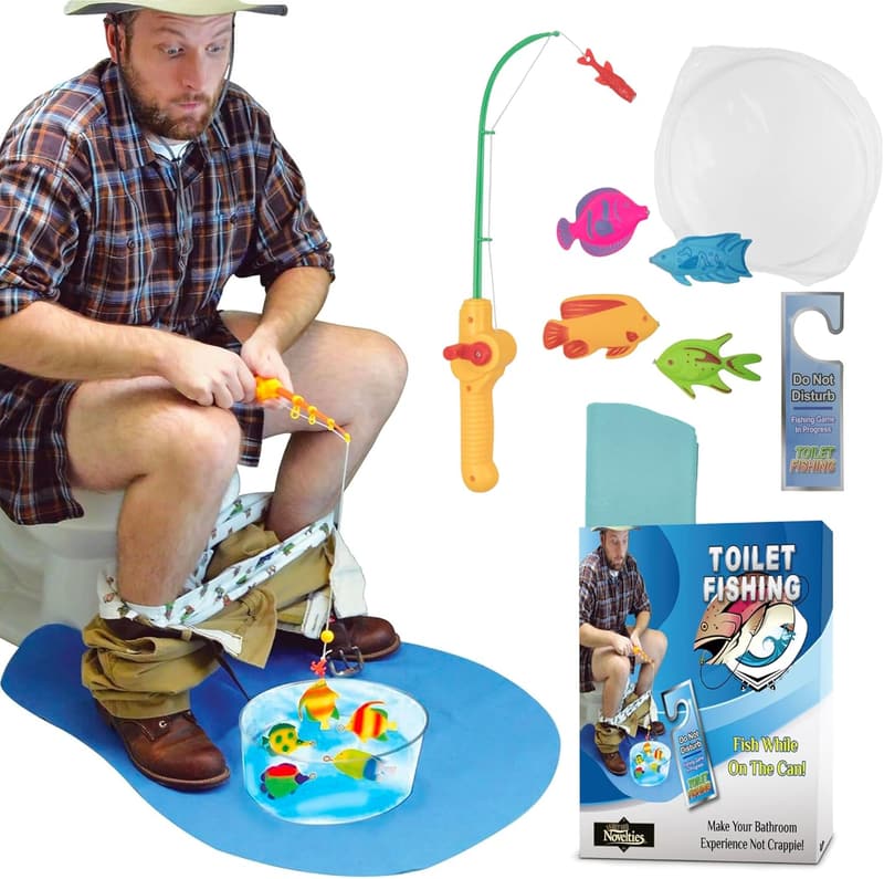 Toilet Fishing Game - Funny Bathroom Gift