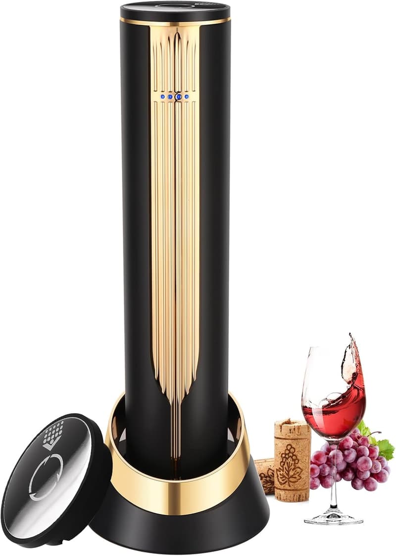 Wine Lovers' Electric Bottle Opener with Charging Base