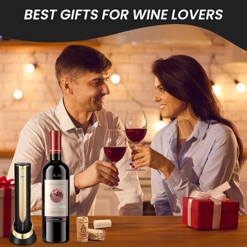 Wine Lovers' Electric Bottle Opener with Charging Base
