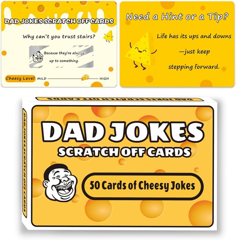 Father's Day Cheesy Dad Joke Scratch-Off Cards