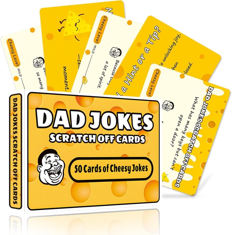 Father's Day Cheesy Dad Joke Scratch-Off Cards