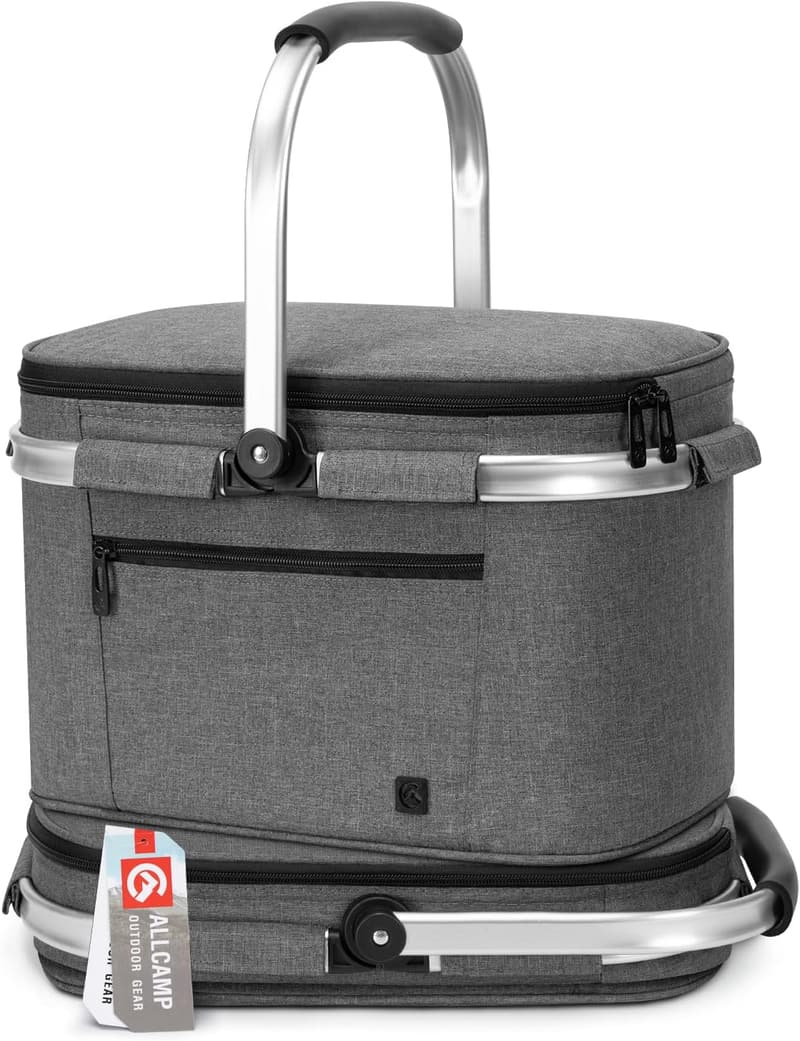 Housewarming Picnic Basket - Insulated & Foldable