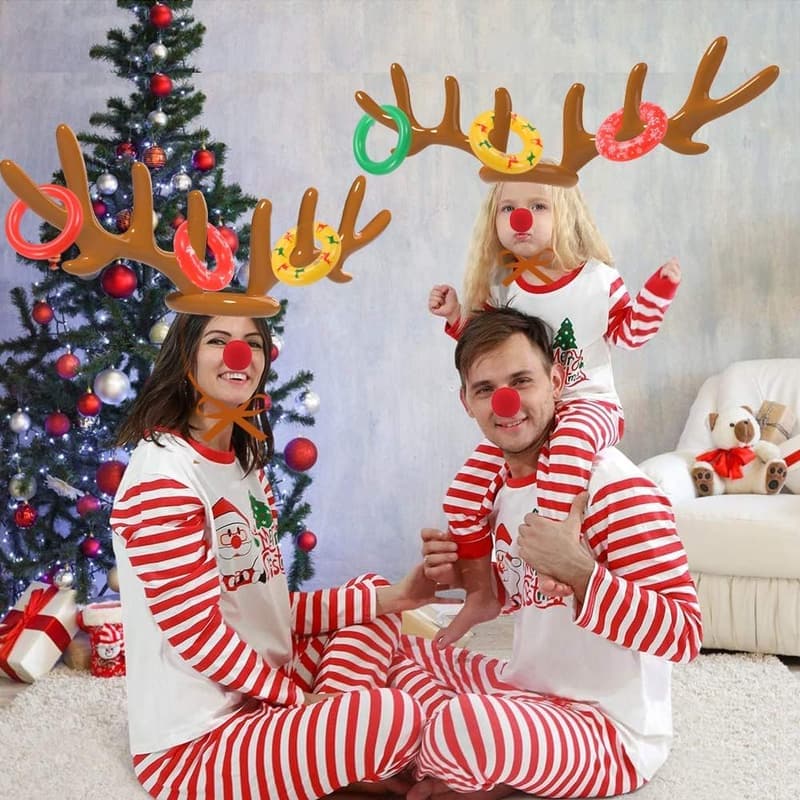 Christmas Inflatable Antler Ring Toss Game