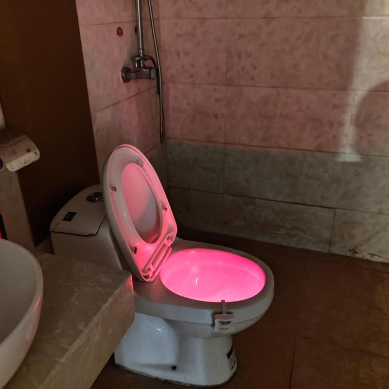Christmas Toilet Night Light - Motion Sensor, 8-Color LED