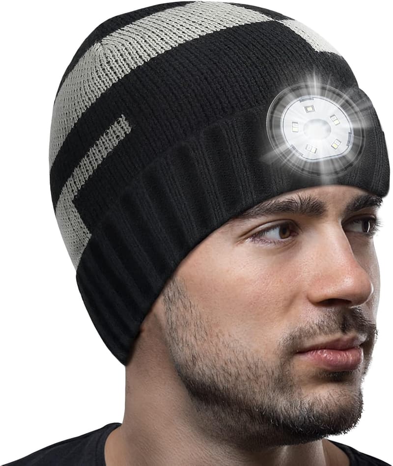 Christmas LED Beanie Hat for Men