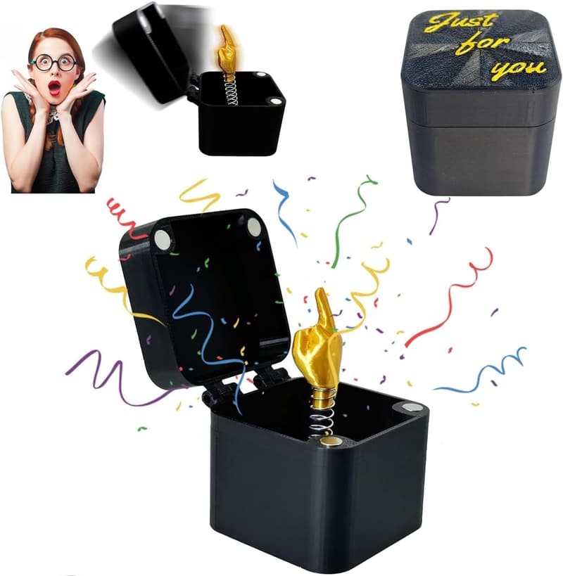White Elephant Middle Finger Gag Gift for Men