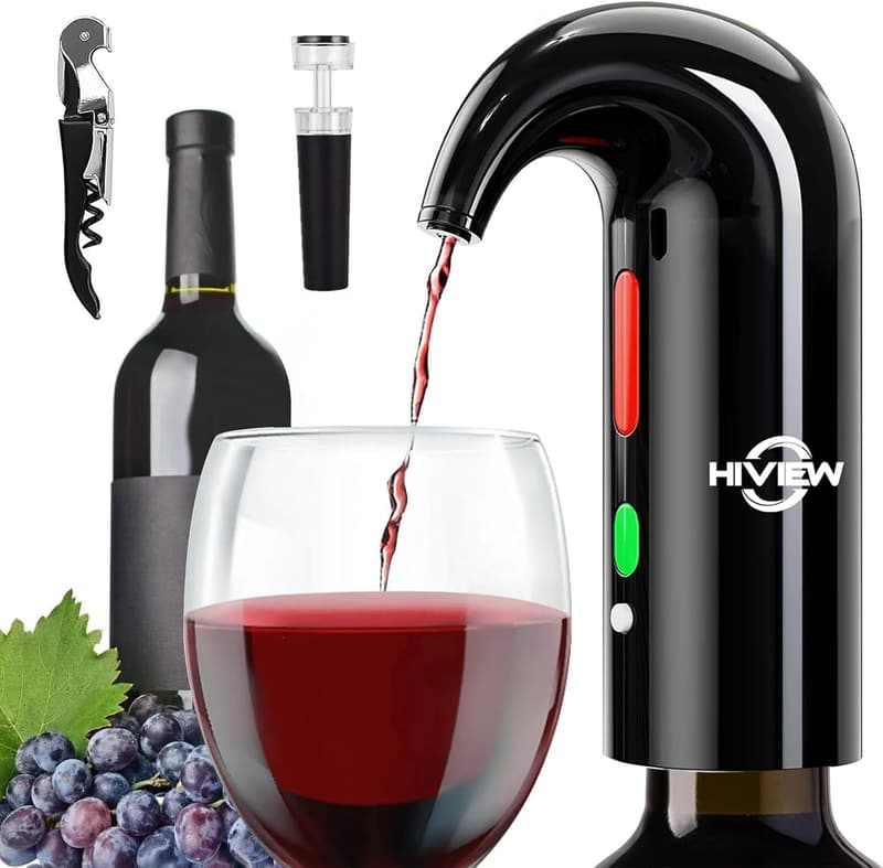 Wine Aerator & Dispenser - Elegant Black