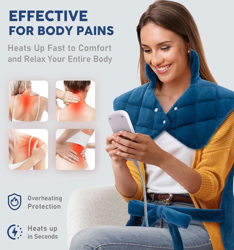 Mother's Day Electric Heating Pad - Weighted & Auto-Off