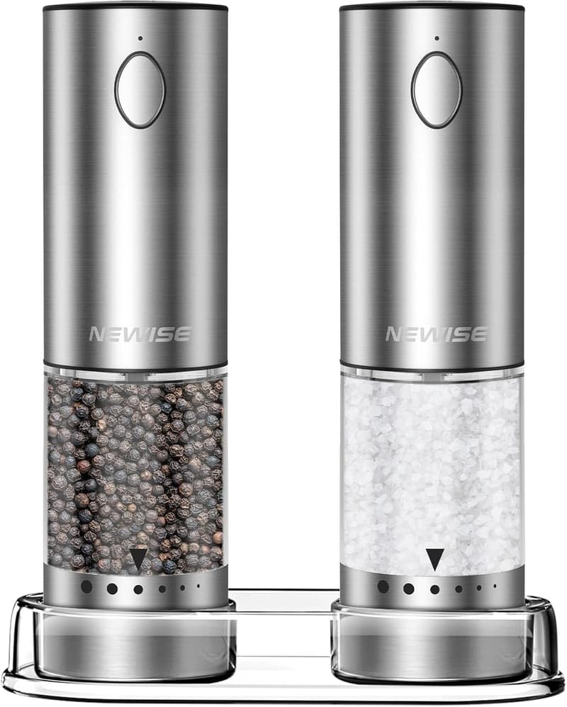Rechargeable Electric Salt & Pepper Grinder Set